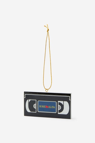 Collab Resin Christmas Ornament, LCN DIS HOME ALONE VHS