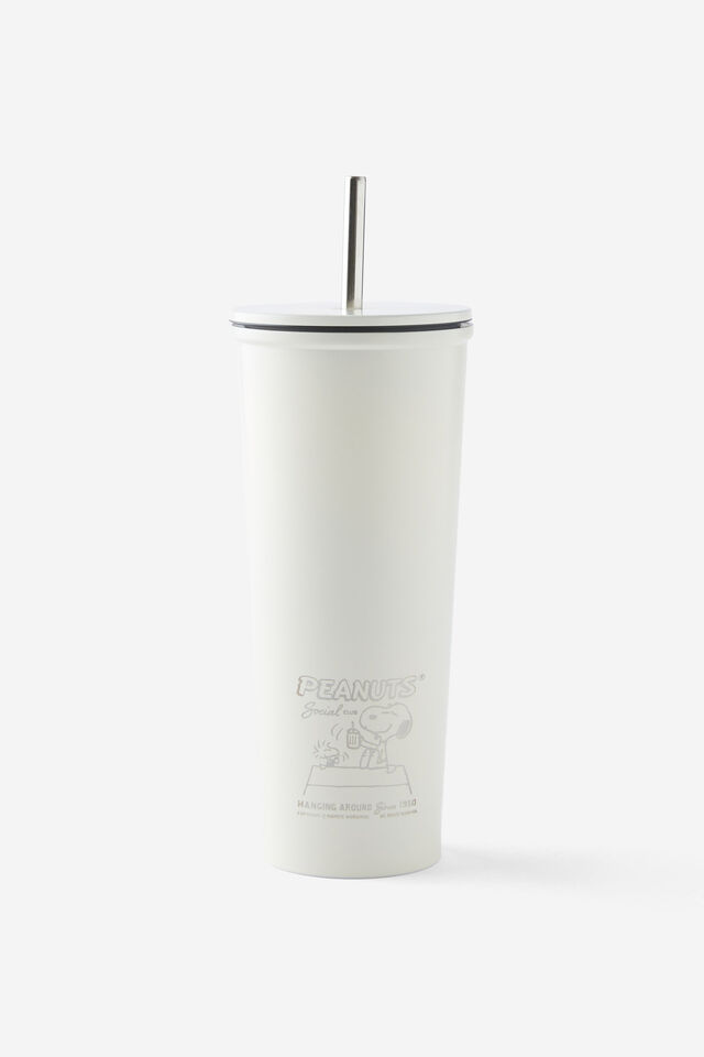 Collab Metal Smoothie Cup, LCN PEA PEANUTS SNOOPY SOCIAL CLUB