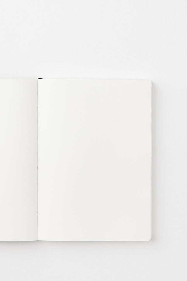 B6 Soft Cover Plain Notebook, BLACK