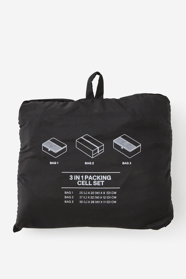 Packing Cell Set, BLACK TEXTURE