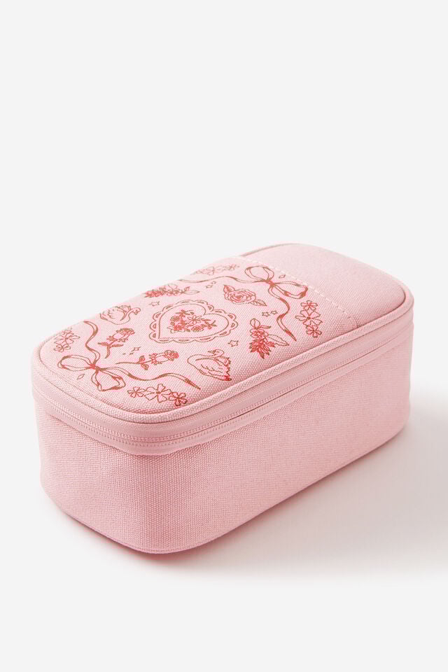 Arlow Canvas Pencil Case, VINTAGE LACE