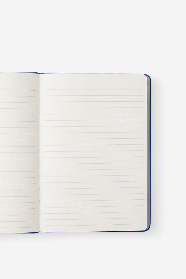 A5 Premium Buffalo Journal, BLUE METALLIC SAPHIRE