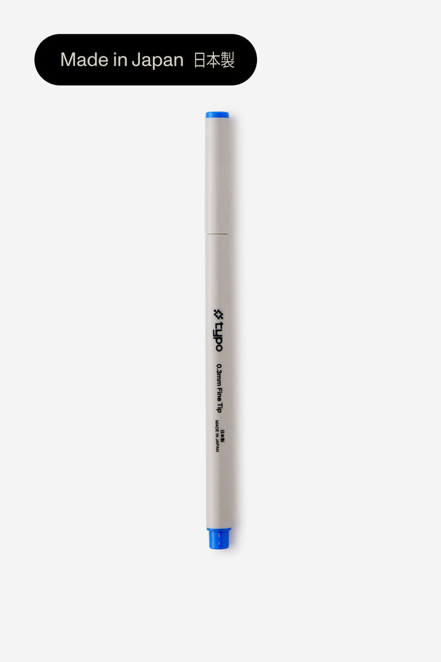 0.3Mm Fine Tip Pen, BLUE