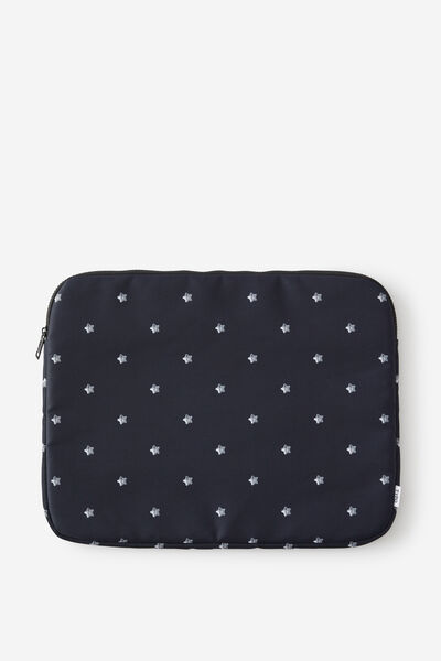 All Rounder 15Inch Laptop Case, STUD STAR POLKA / BLACK