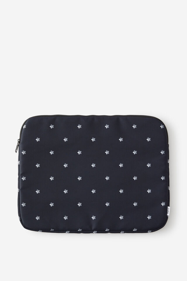 All Rounder 15Inch Laptop Case, STUD STAR POLKA / BLACK