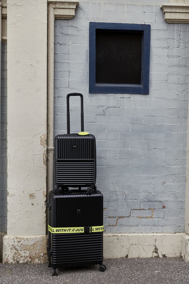 20 Inch Carry On Suitcase, BLACK