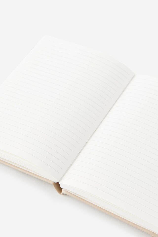 Personalised Metro B6 Hard Lined Notebook, Chai