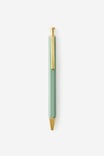 Hexagonal Ballpoint Pen, TYPO GREEN - alternate image 1