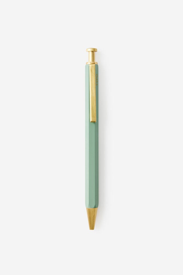 Hexagonal Ballpoint Pen, TYPO GREEN
