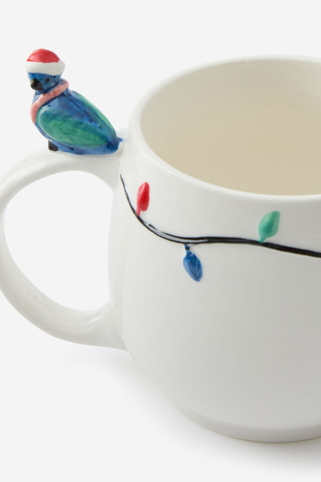 Christmas Novelty Shaped Mug, CHRISTMAS PIGEON