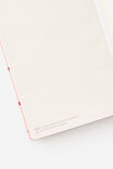 Metro A5 Hard Dot Notebook, Ditsy Pansy Pink Clay - alternate image 4
