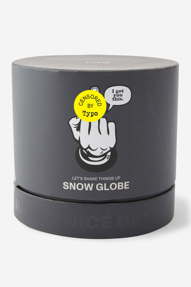 Iconic Snow Globe, RUDE FINGER!