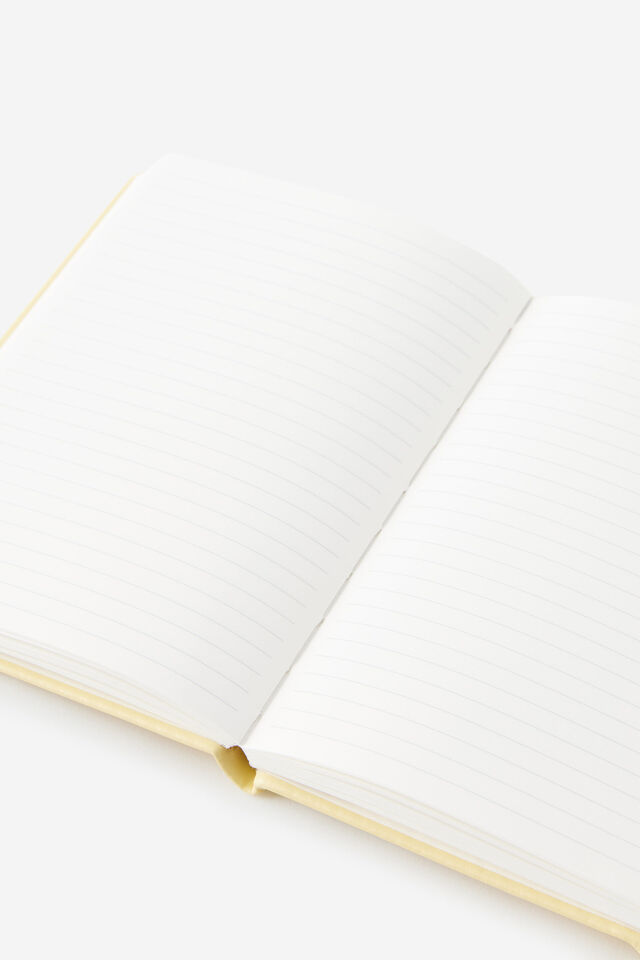 Personalised Metro B6 Hard Lined Notebook, Limoncello