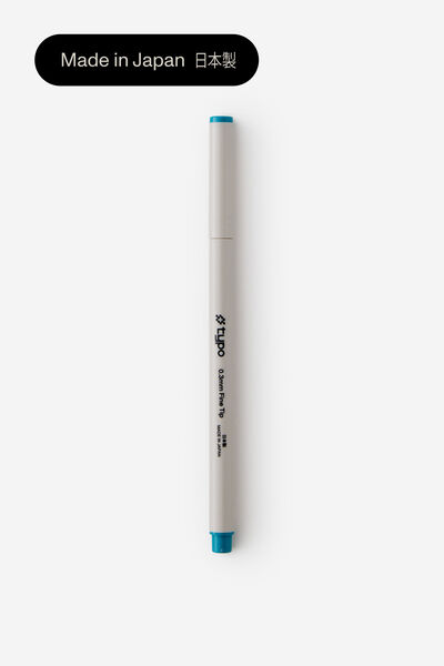 0.3Mm Fine Tip Pen, TEAL