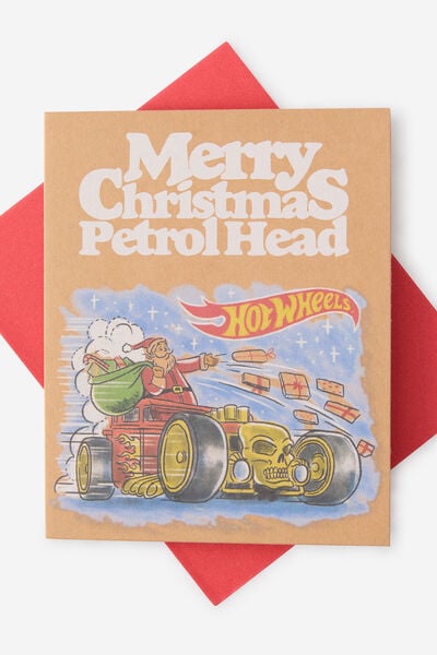 Christmas Card 2025, LCN MAT MERRY XMAS HOT WHEELS