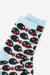 Pingu Mid Crew Socks, LCN MAT PINGU YDG - example image 2