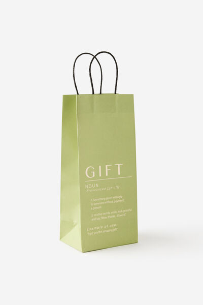Gift Bag - Slim, BAY LEAF GIFT