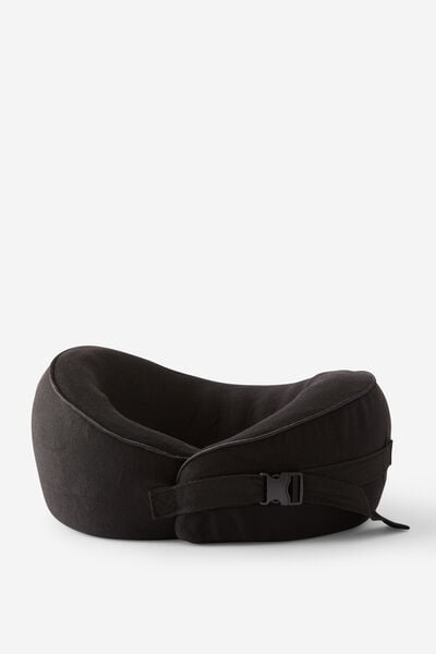 Wrap Around Travel Pillow, BLACK