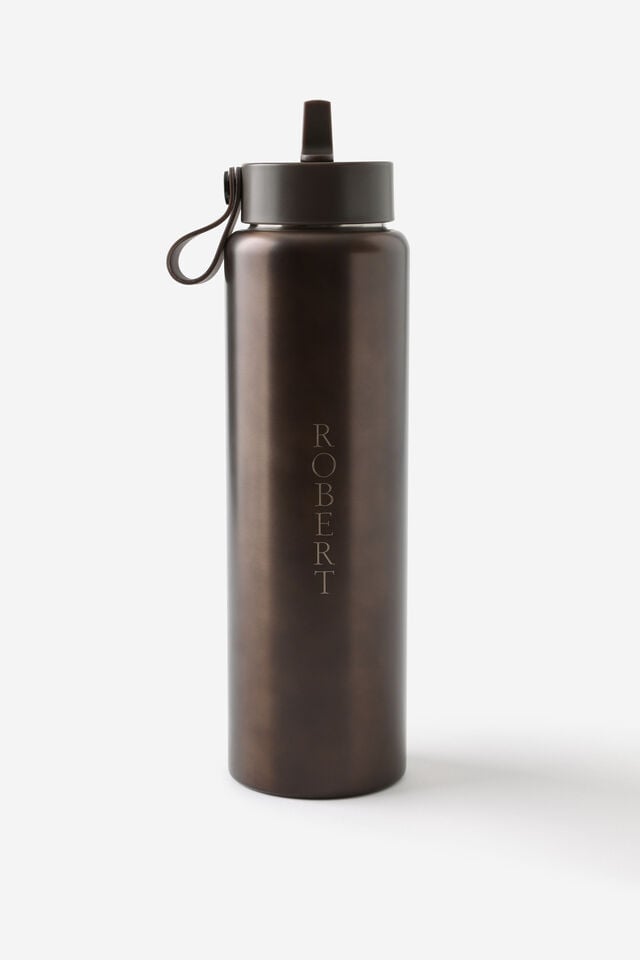 Personalised On The Move 1L Sipper Top, METALLIC COYOTE