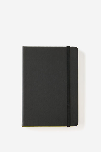 Metro B6 Hard Lined Notebook, Black