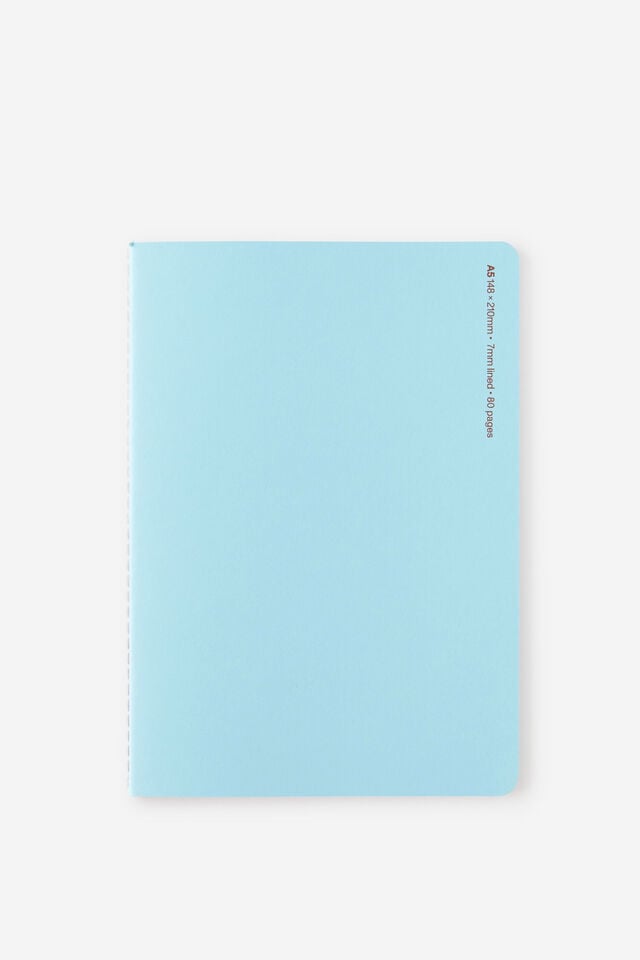 A5 Stitch Notebook, BLUE SKIES