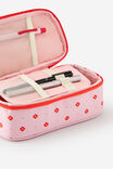 Arlow Pencil Case V2, STRAWBERRY RETRO FLORAL DAISY - example image 2