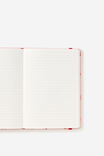 Metro B6 Hard Lined Notebook, Ditsy Pansy Pink Clay - alternate image 2