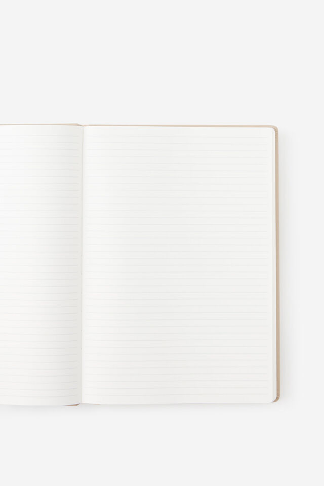 Personalised Metro B5 Hard Lined Notebook, Chai