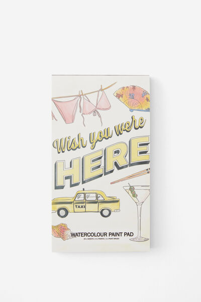Mini Watercolour Paint Pad, TRAVEL