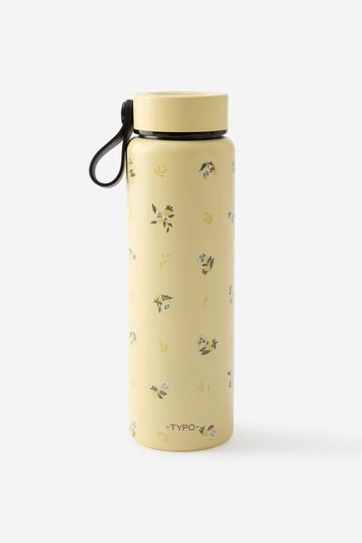 On The Move 500Ml Drink Bottle 2.0, DITSY PANSY / LEMON TART