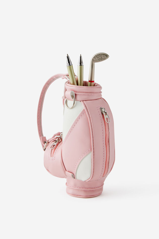 Golf Caddy Pen Set, PINK & WHITE