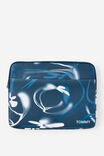 Personalised Pro 16 Inch Laptop Case, GRADIENT FLOWER/ BLUE - alternate image 1
