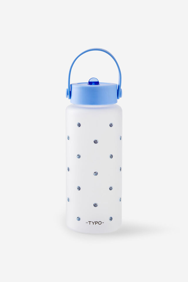 The Big Sipper Drink Bottle, BLUEBERRY POLKA