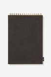 A4 Spiral Sketch Book, BLACK - alternate image 1