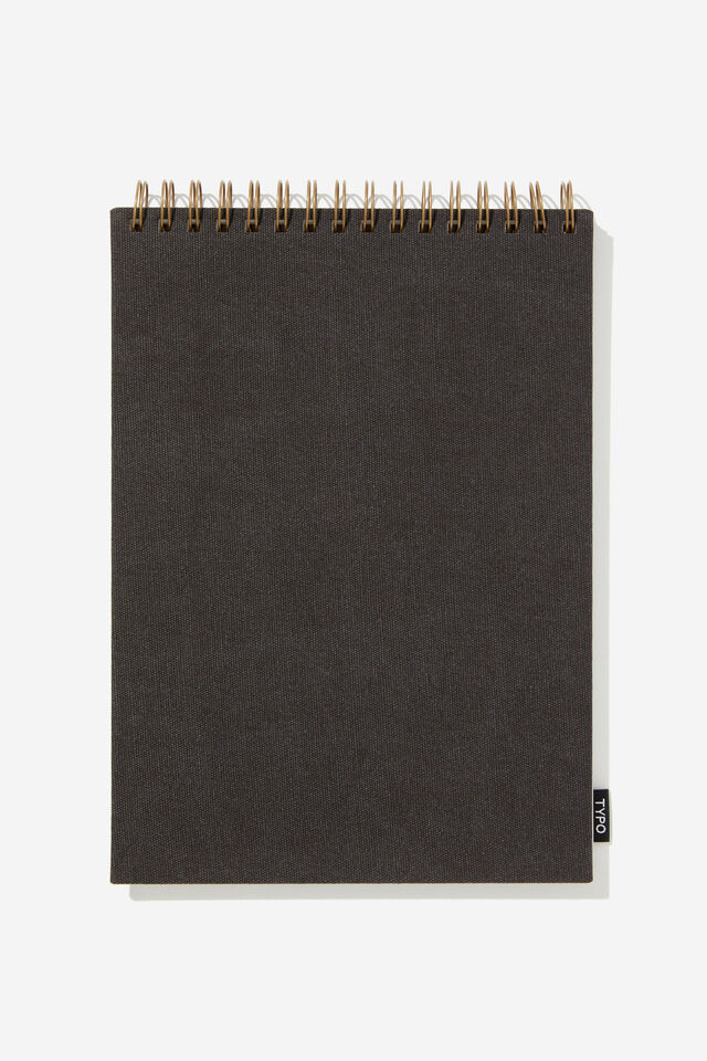 A4 Spiral Sketch Book, BLACK