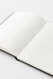 A5 Hard Cover Lined Notebook, BLACK - alternate image 3