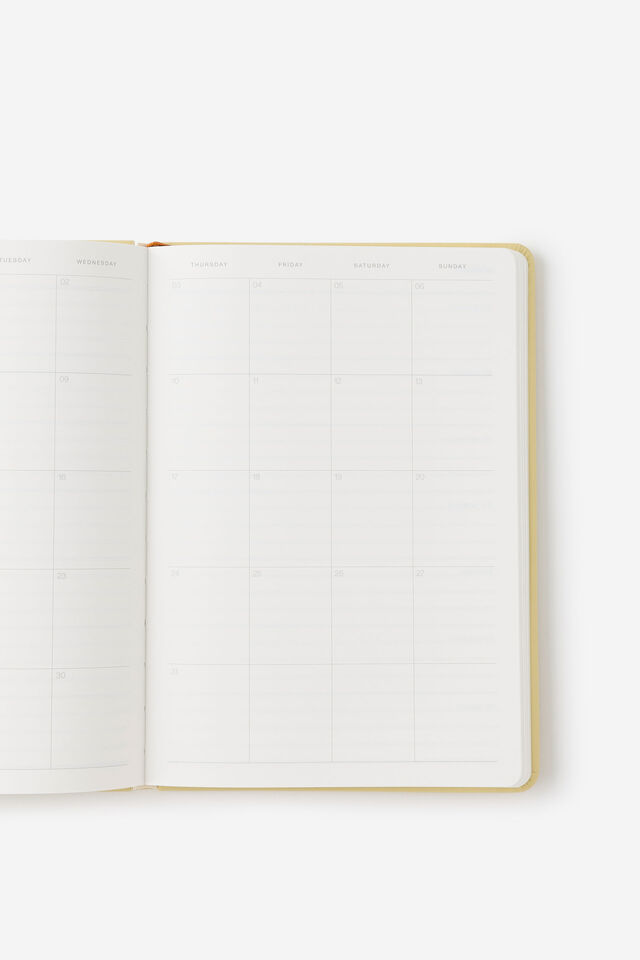 Personalised 26/27 A5 Weekly Hard Diary, LIMONCELLO