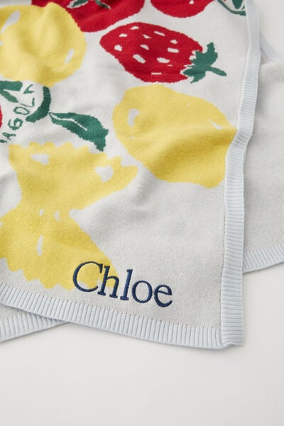 Personalised Patterned Throw, FRUITS & VEGGIES