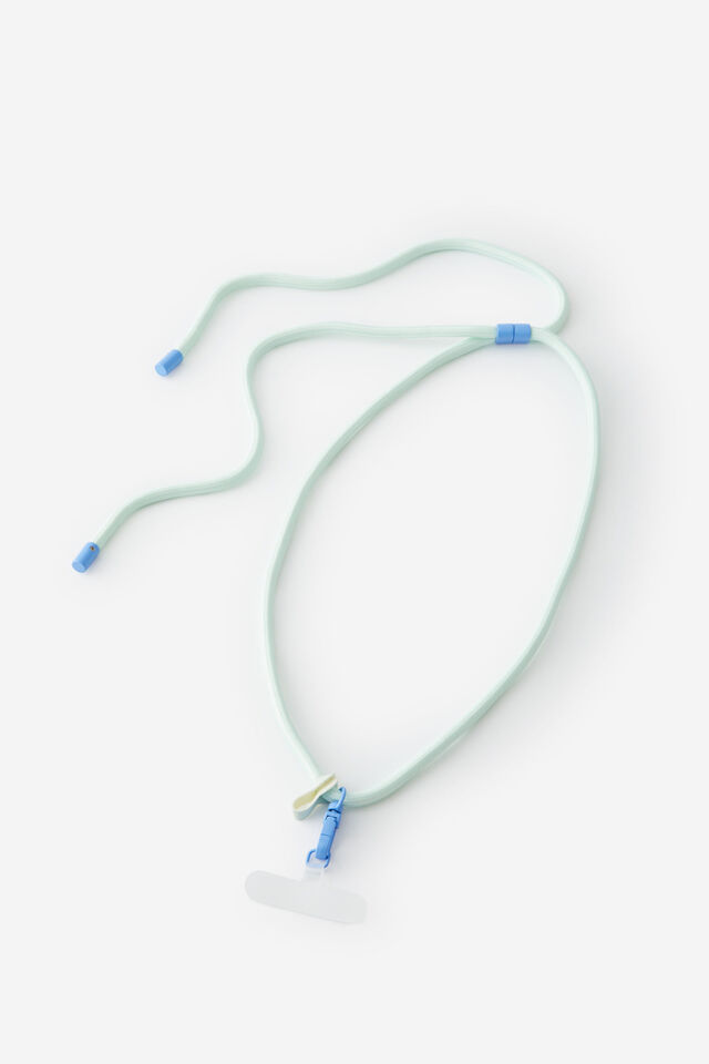 Active Rope Phone Lanyard, PASTEL MINT / CORNFLOWER