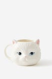 Persian Cat Fashion Mug, WHITE - example image 1
