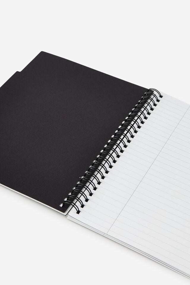 A5 Spiralbound Subject Notebook, OLIVE PATCHES