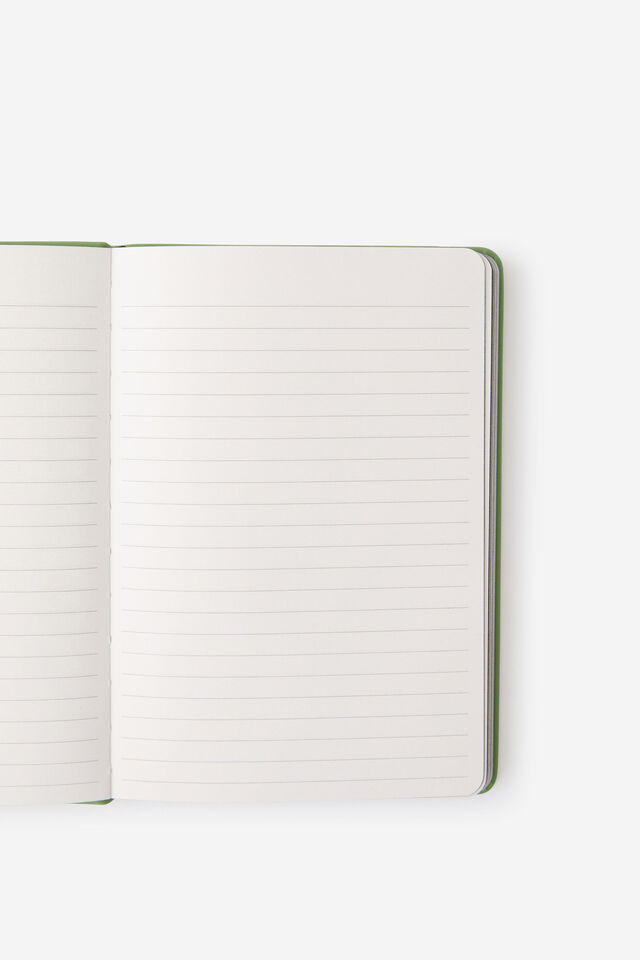 Personalised A5 Buffalo Journal, MATCHA GREEN SM