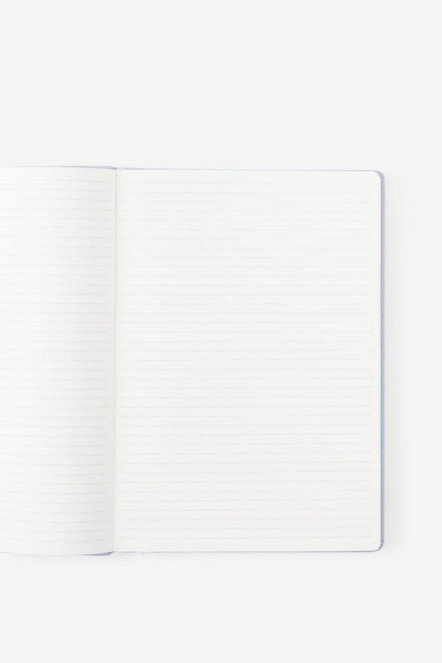 Personalised Metro B5 Hard Lined Notebook, DIFFUSION SILVER LILAC