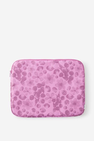 All Rounder 15Inch Laptop Case, BERRY BLOOM / PURPLE ORCHID