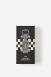 Metal Bottle Opener, RACING CAR SILVER - example image 3