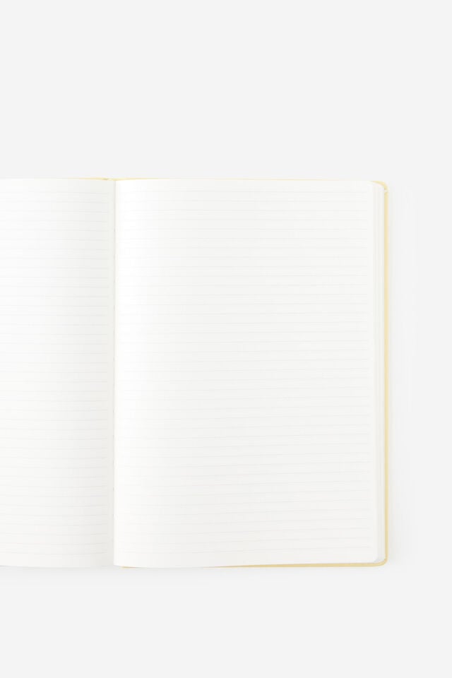Personalised Metro B5 Hard Lined Notebook, Limoncello