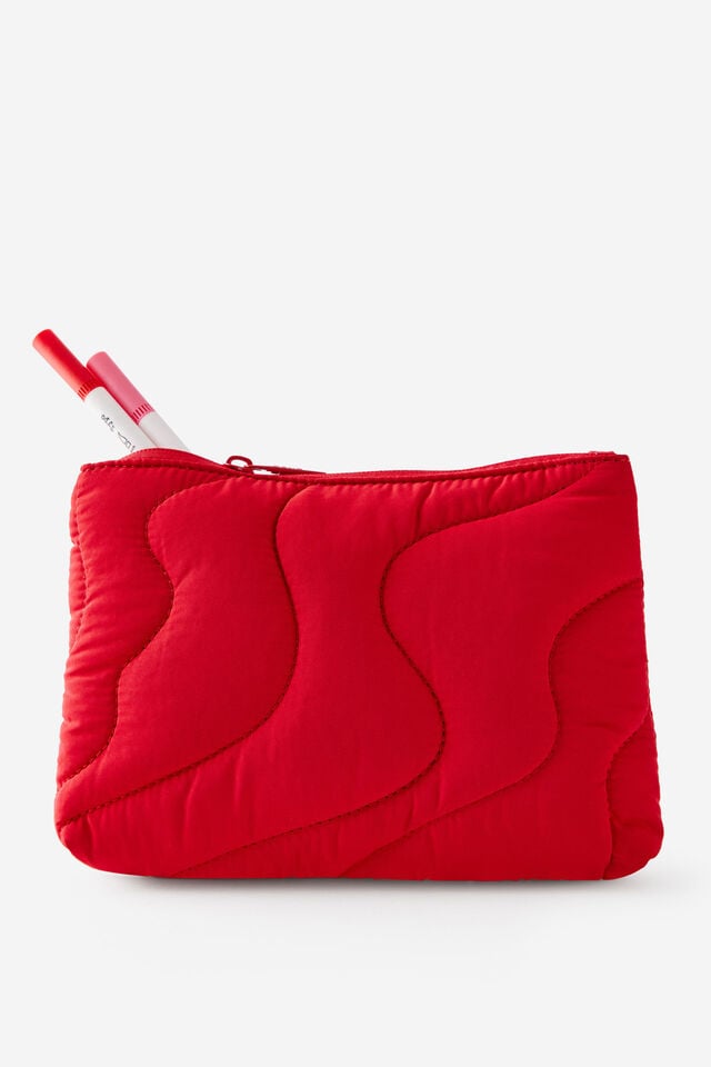 Quilted Pencil Case, SWEET RED