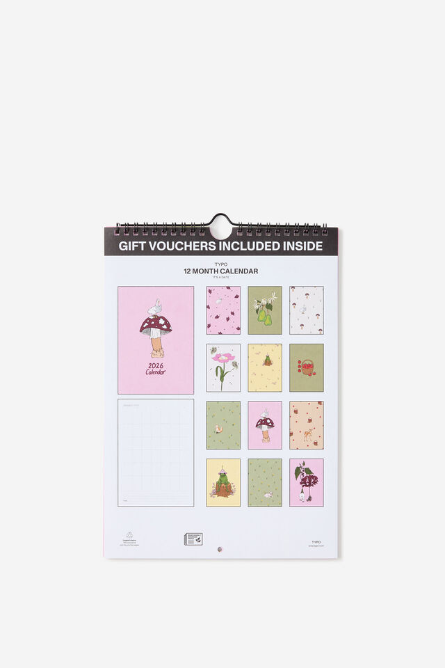 2026 Get A Date Wall Calendar, WOODLAND