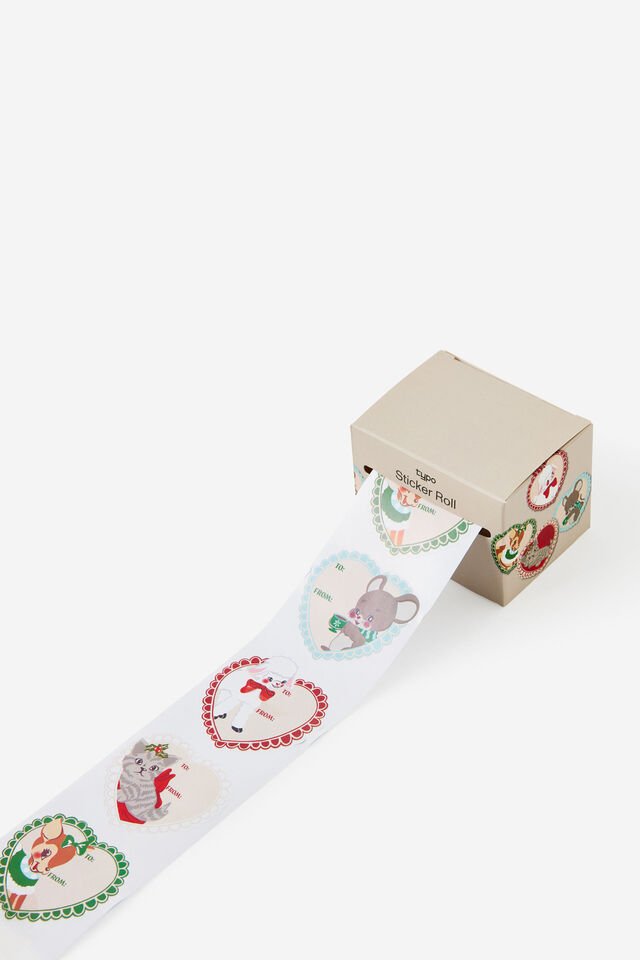 To & From Sticker Rolls, CUTE ANIMALS