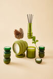 Mini Stackers Glass Tea Light Candle, HIDDEN FOREST GREEN SMOOTH - alternate image 2
